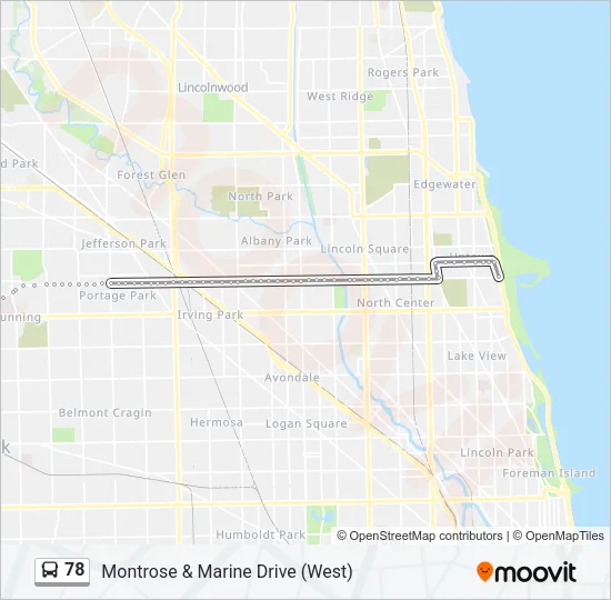 78 Bus Line Map