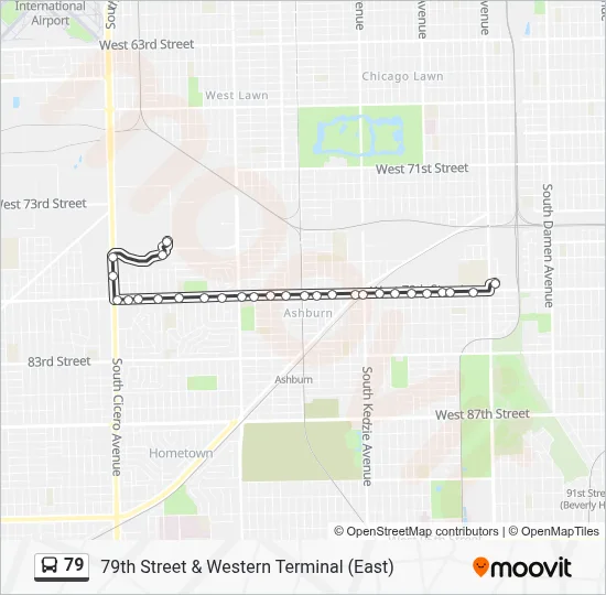 79 Bus Line Map