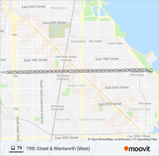 79 Bus Line Map