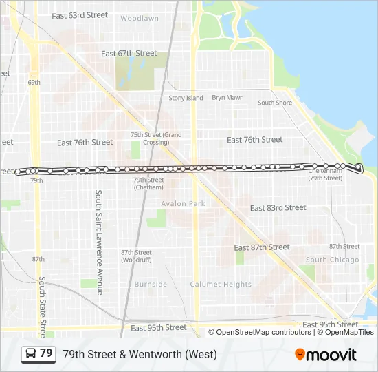 79 Bus Line Map