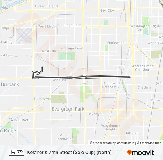 79 Bus Line Map