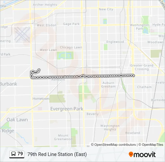 79 Bus Line Map