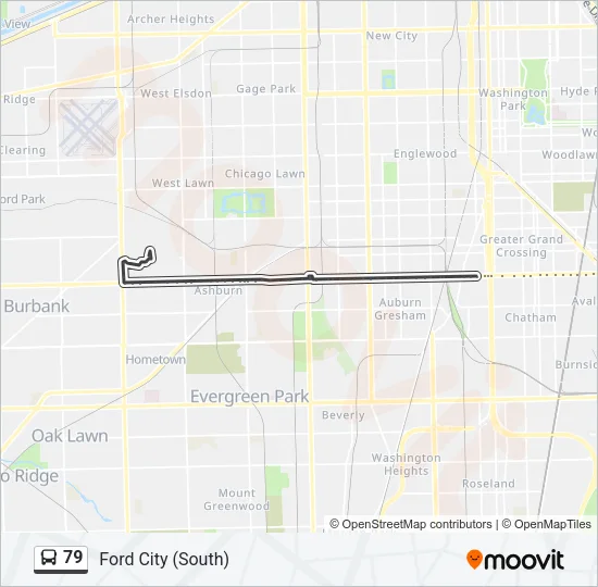 79 Bus Line Map