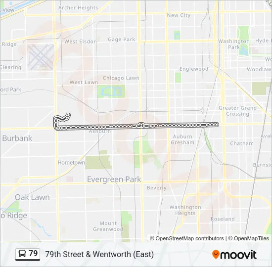 79 Bus Line Map