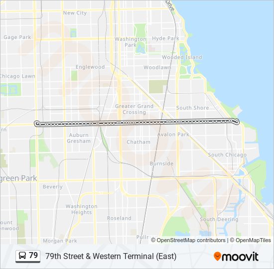 79 Bus Line Map