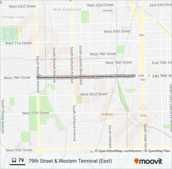 79 Bus Line Map