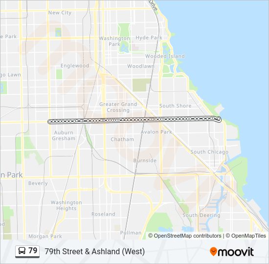 79 bus Line Map