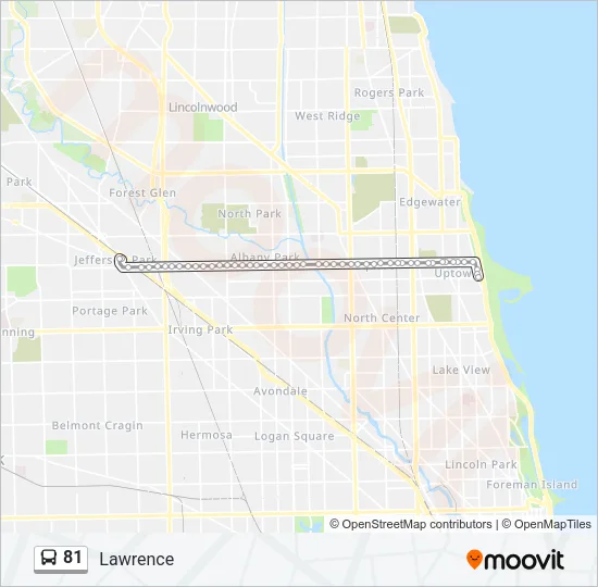 81 Bus Line Map