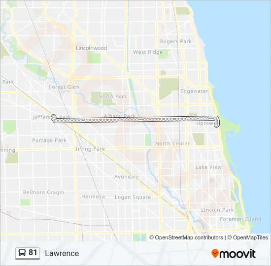 81 Bus Line Map