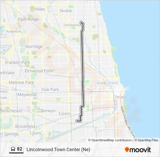 82 Bus Line Map