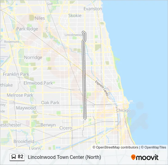 82 Bus Line Map