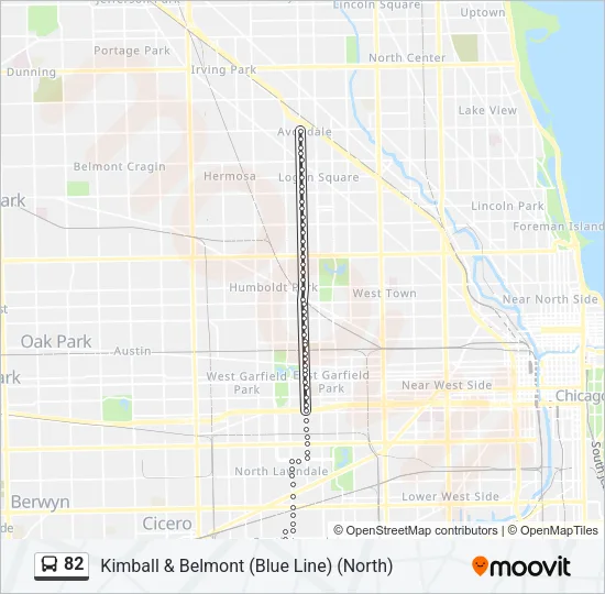 82 Bus Line Map