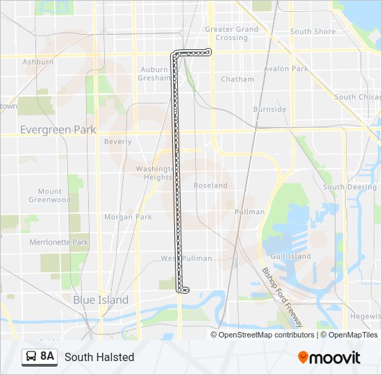 8A bus Line Map