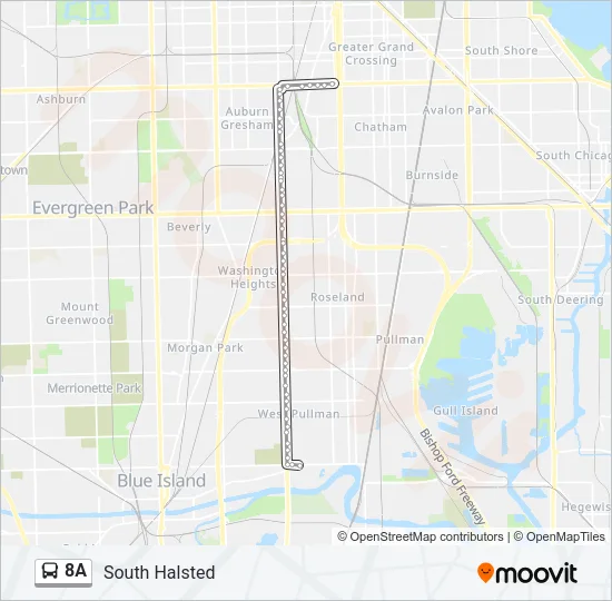 8A Bus Line Map