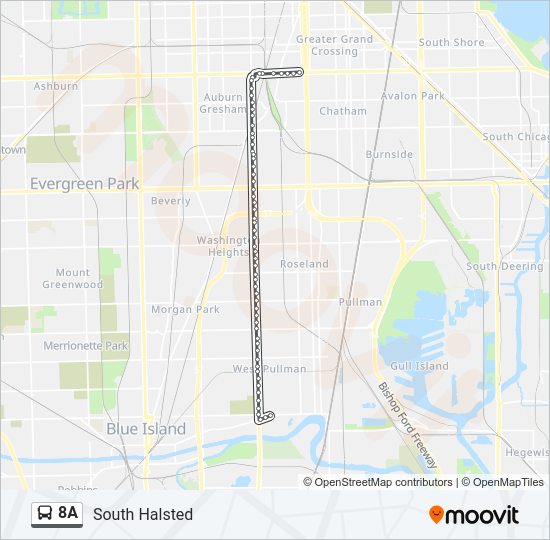 8A bus Line Map