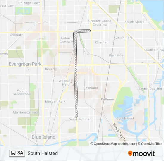 8A Bus Line Map
