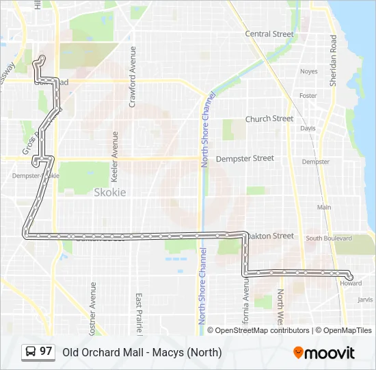 97 Bus Line Map