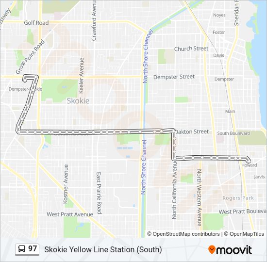 97 Bus Line Map