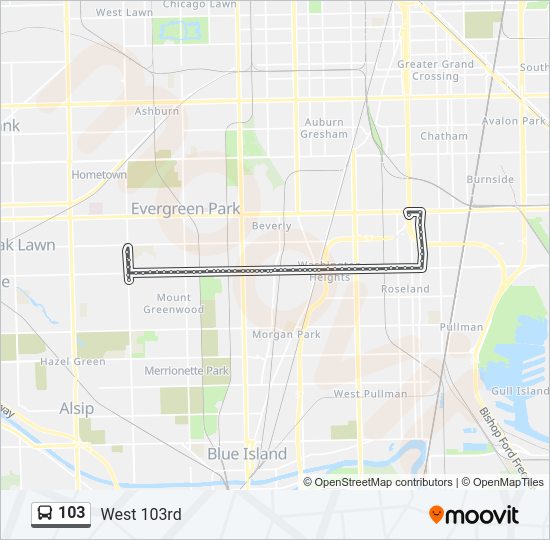 103 Route: Schedules, Stops & Maps - Pulaski & 104th Street Terminal ...