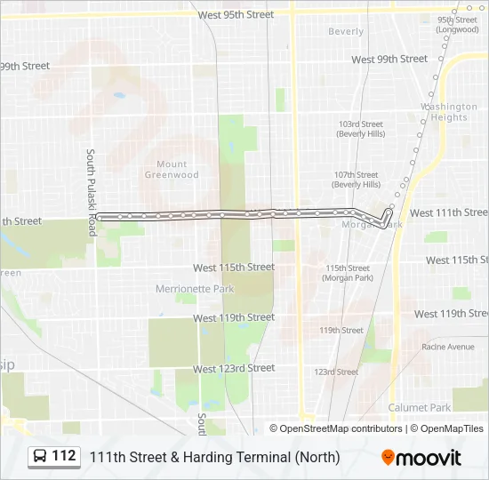 112 Bus Line Map