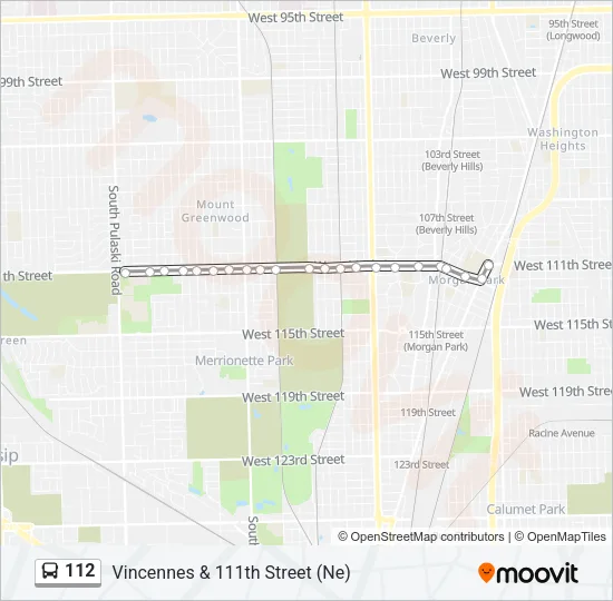 112 Bus Line Map