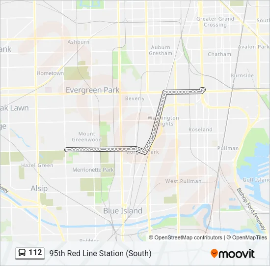112 Bus Line Map