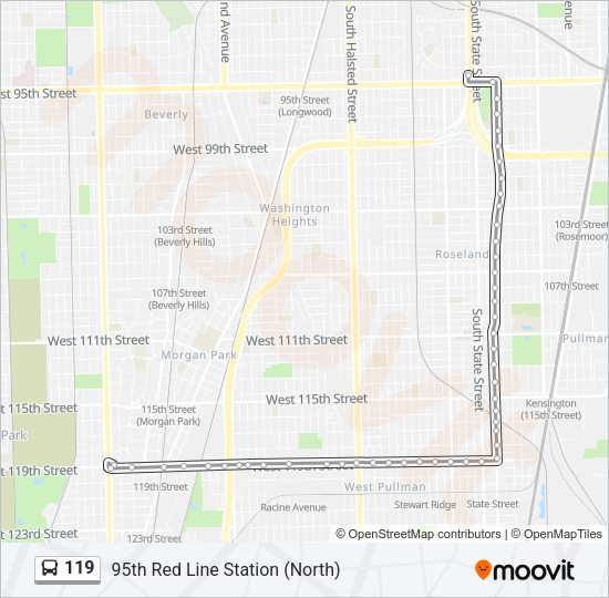 119 Bus Line Map