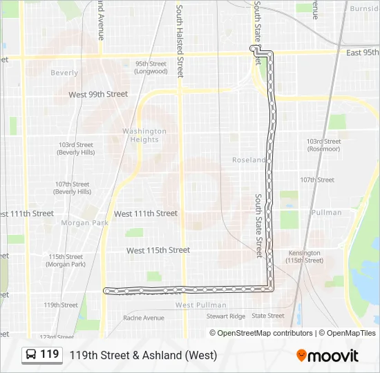 119 Bus Line Map