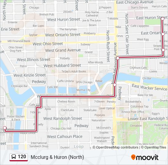 120 Bus Line Map