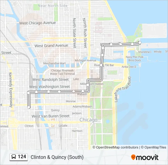 124 Bus Line Map