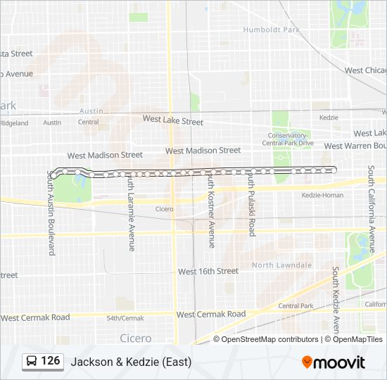 126 Bus Line Map