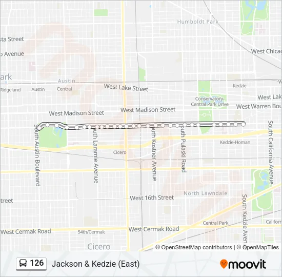 126 Bus Line Map