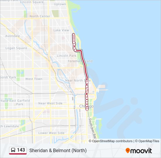 143 Bus Line Map