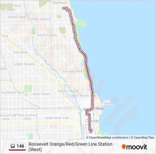 146 Bus Line Map