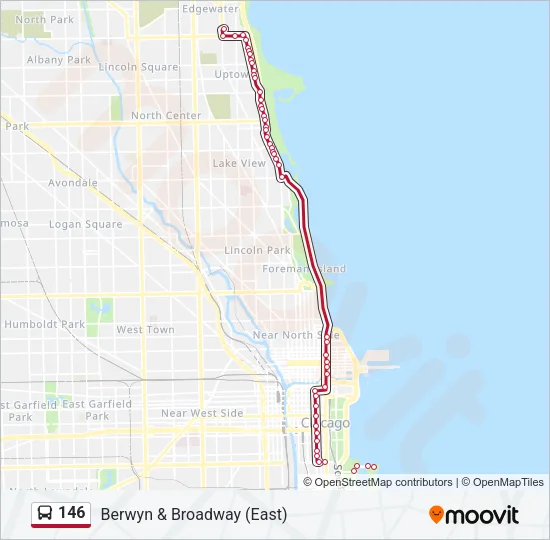146 Bus Line Map