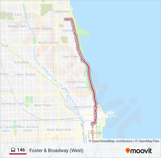 146 Bus Line Map