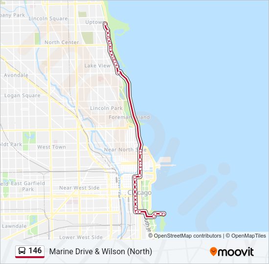 146 Bus Line Map