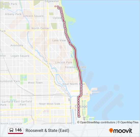 146 Bus Line Map