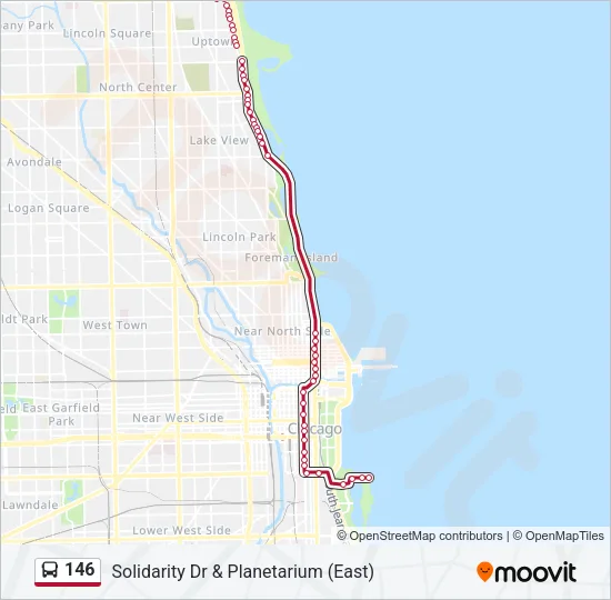 146 Bus Line Map