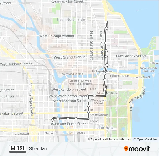 151 Bus Line Map