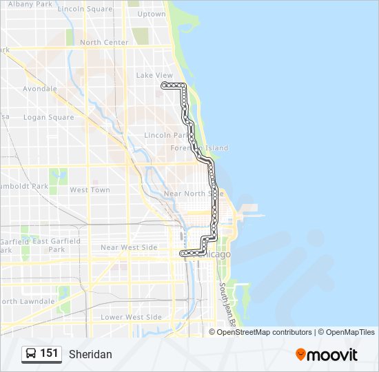 151 bus Line Map