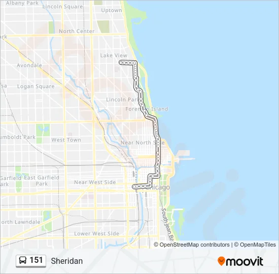 151 Bus Line Map