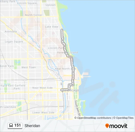 151 Bus Line Map