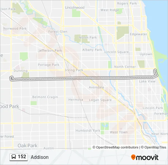 152 Bus Line Map