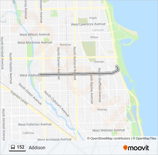 152 Bus Line Map