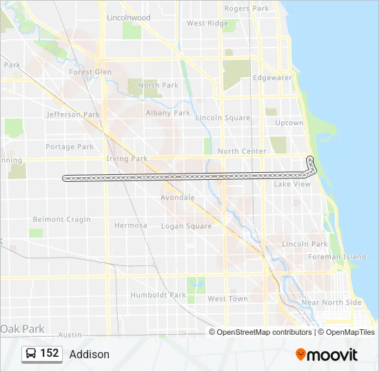 152 Bus Line Map