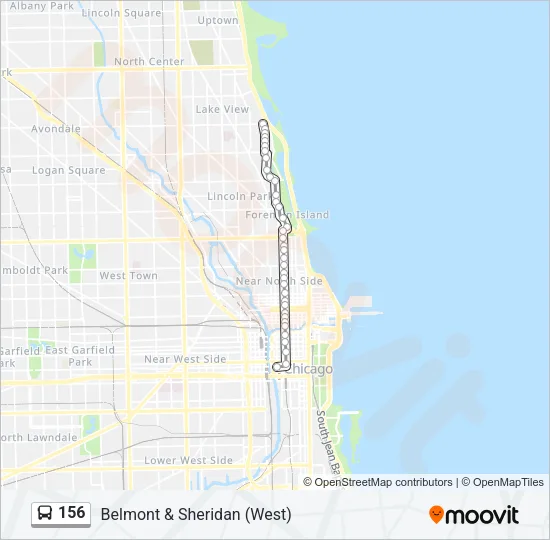 156 Bus Line Map