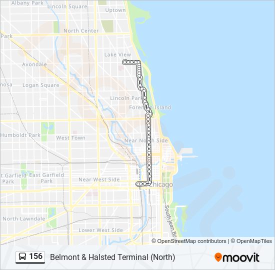 156 Bus Line Map