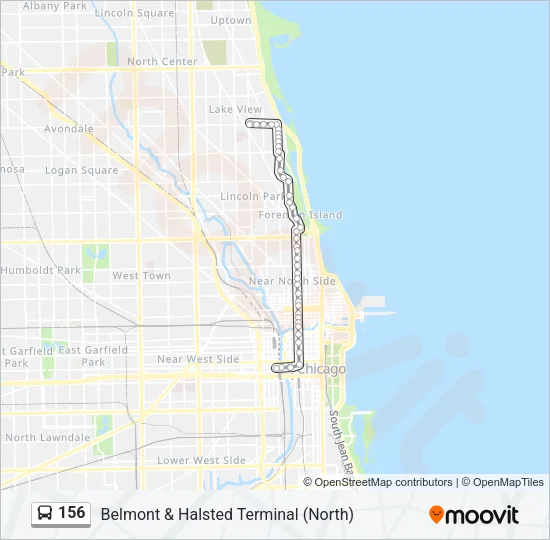 156 Bus Line Map