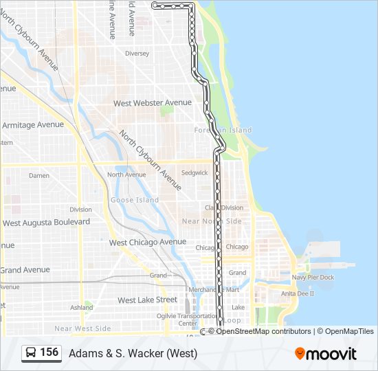 156 Bus Line Map